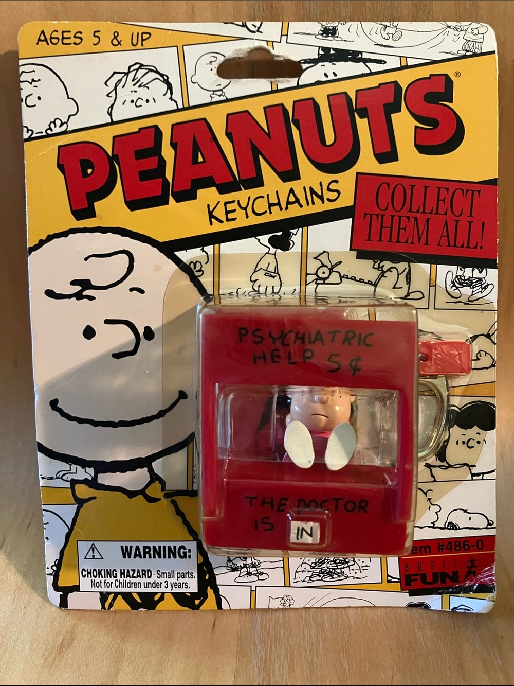 Peanuts Lucy 'Psychiatric Help 5¢' Keychain